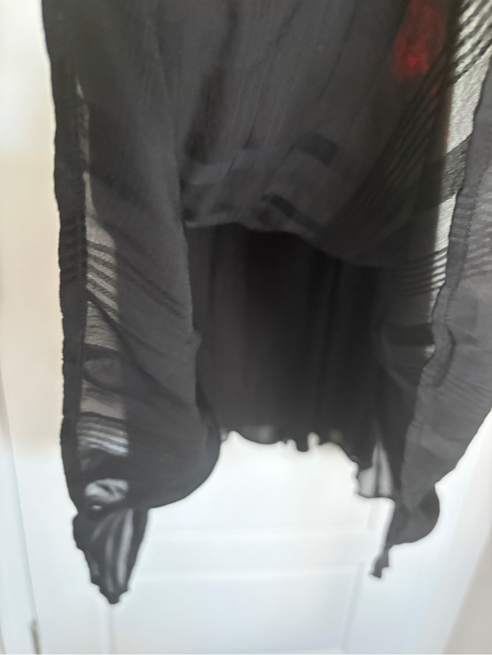 Soft Surroundings Black Floral Embroidered Sleeveless Dress - Picture 5 of 8